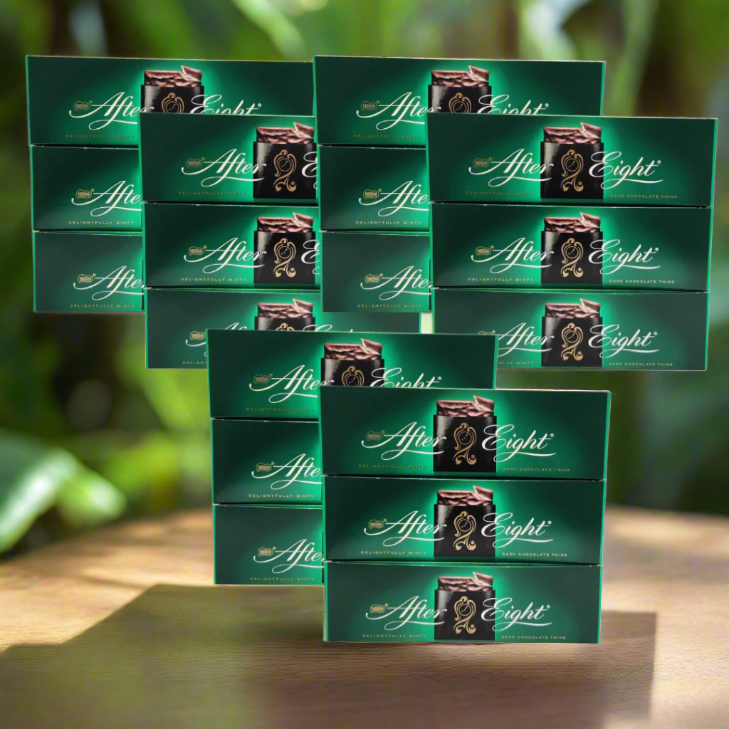 After Eight Mint Chocolate Thins - Indulge in Delicate Dark Chocolate and Refreshing Mint
