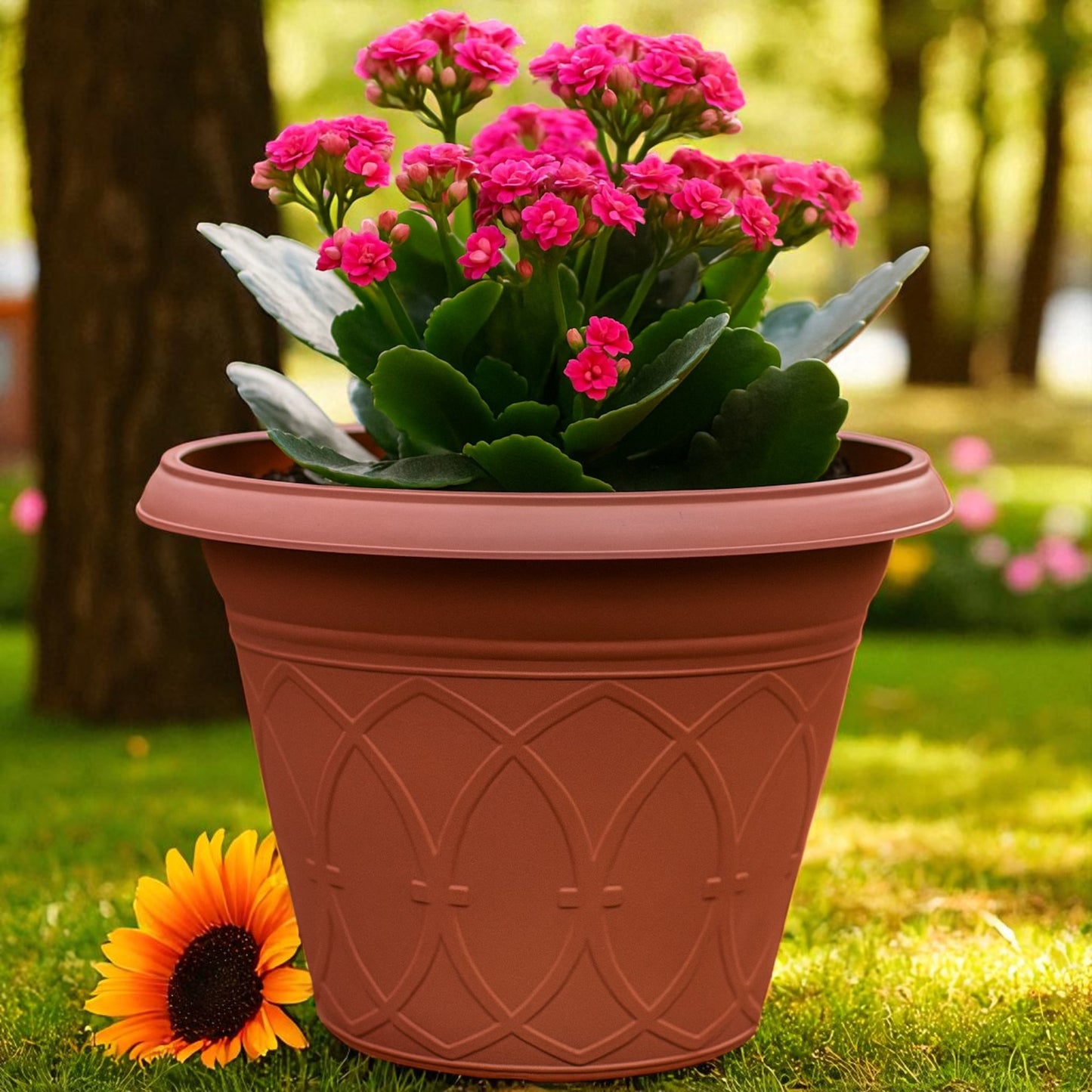 Durham Garden Planter 18" – Classic Decorative Plant Pot (Single / Pack of 2)