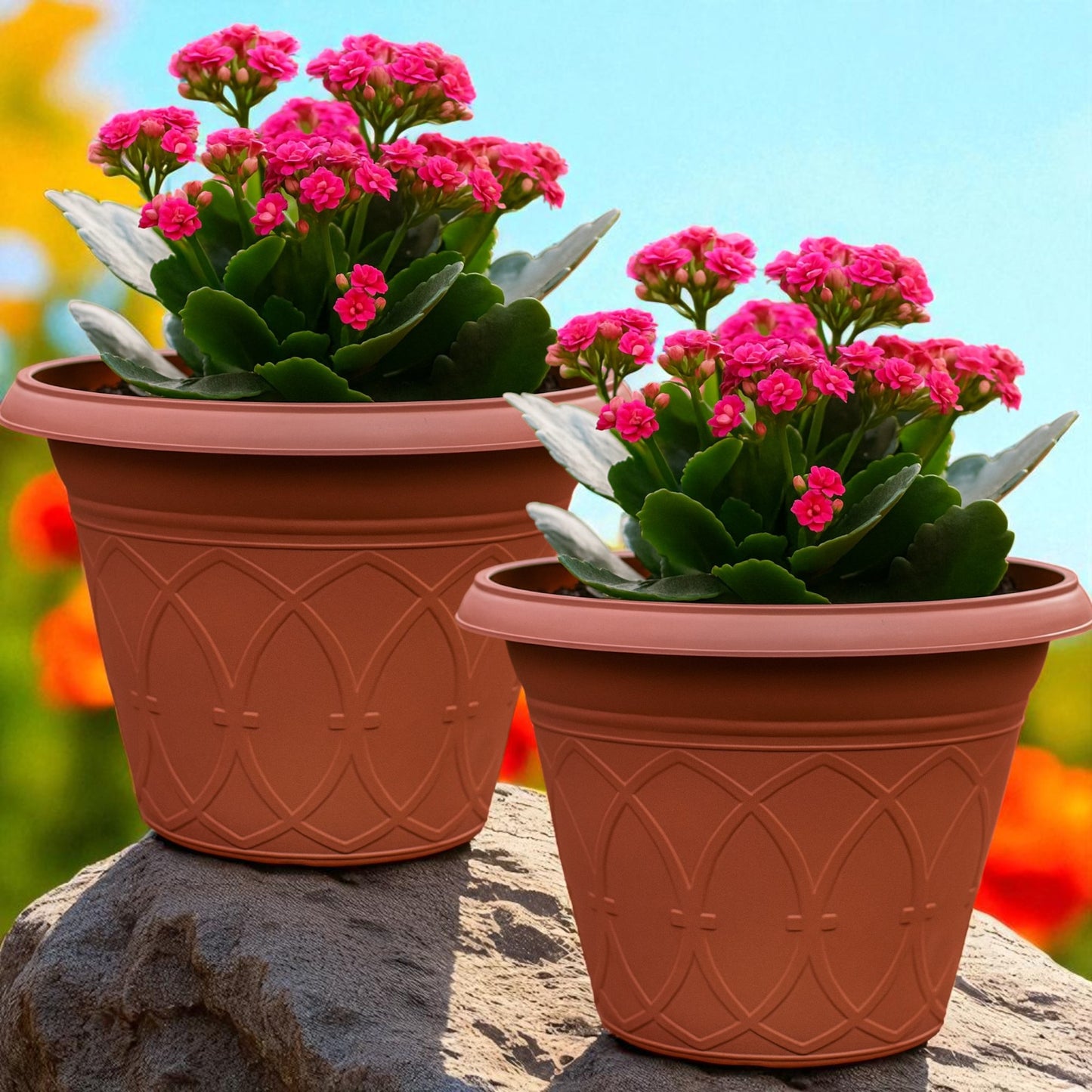 Durham Garden Planter 18" – Classic Decorative Plant Pot (Single / Pack of 2)