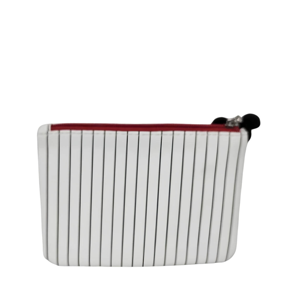 White & Black Striped Cosmetic Pouch Zip Makeup Bag 16 x 12cm