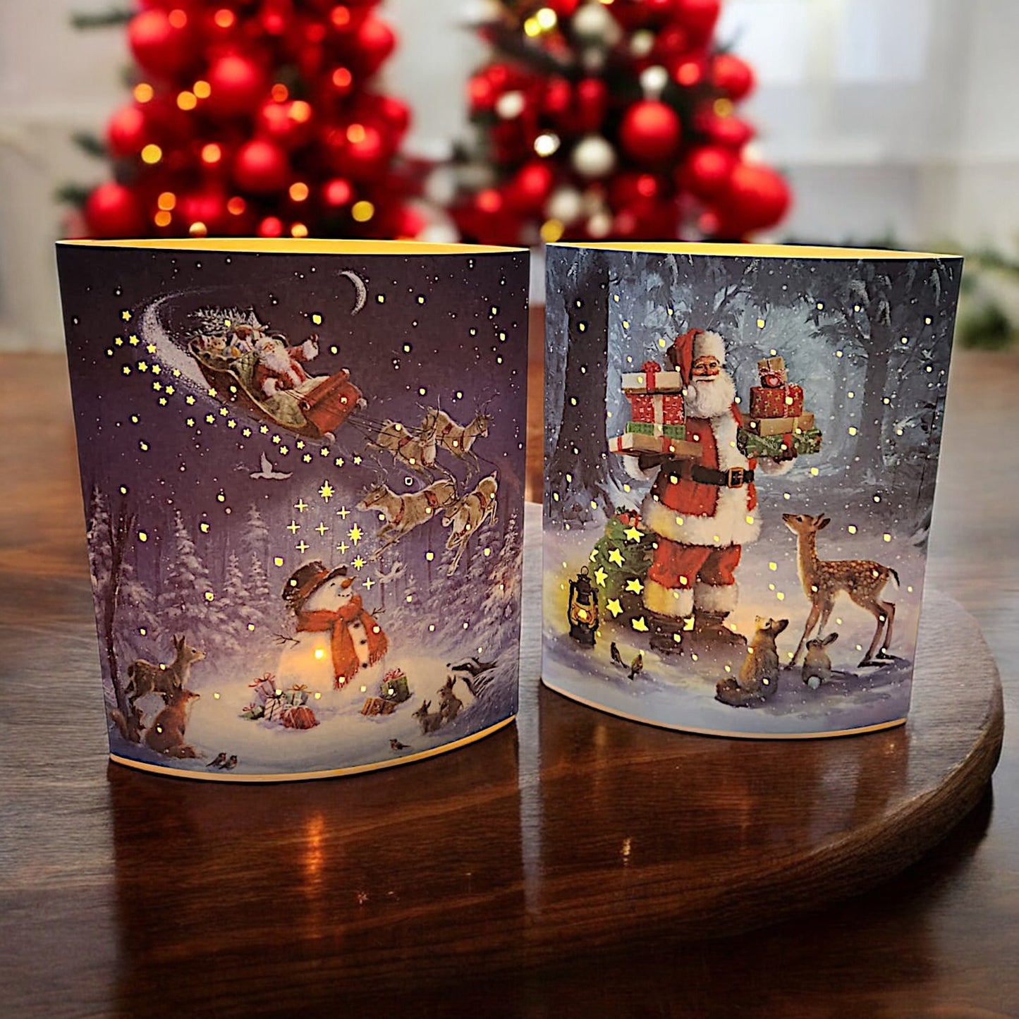 Santa's Magical Winter Wonderland Light-Up Display