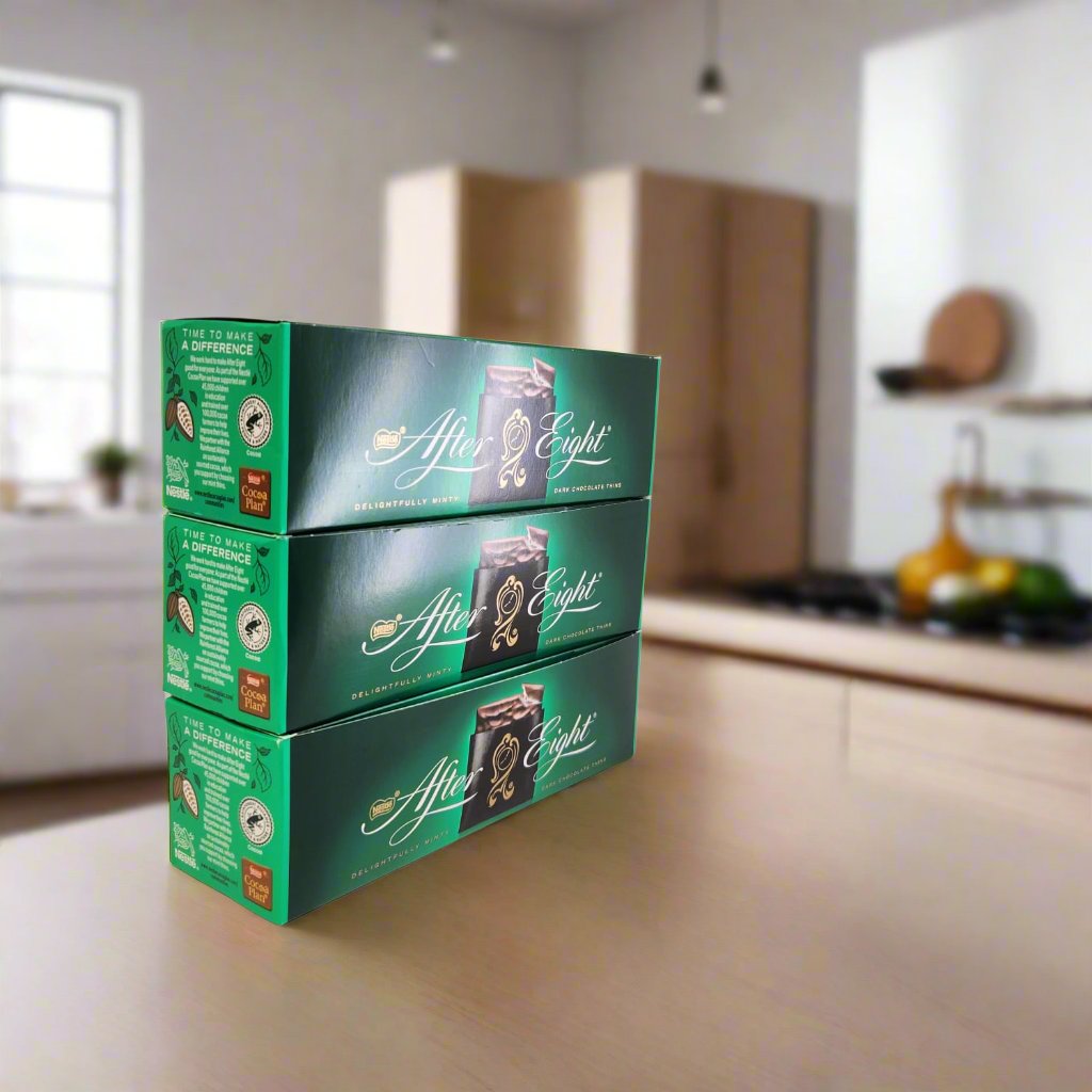 After Eight Mint Chocolate Thins - Indulge in Delicate Dark Chocolate and Refreshing Mint
