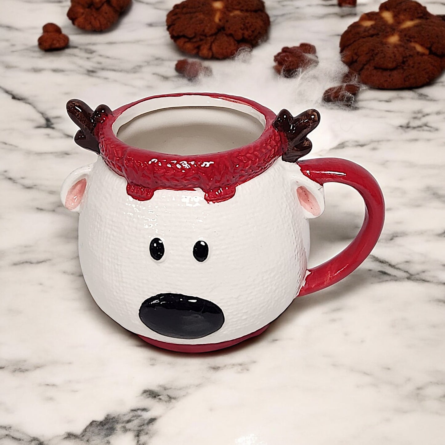 Reindeer Mug with Lid - Festive Christmas Gift