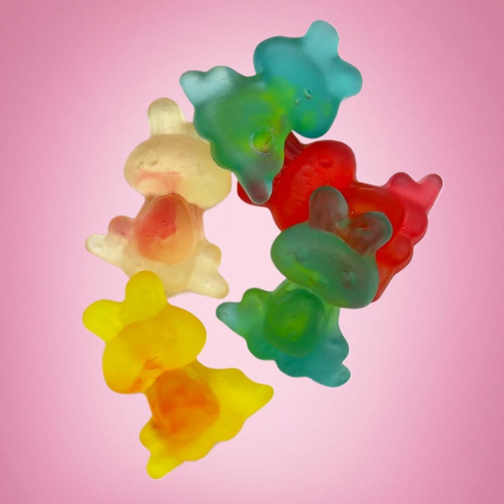 Fruity Colourful & delicious Gummy Bunnies Soft & Chewy Sweets Fast Delivery!
