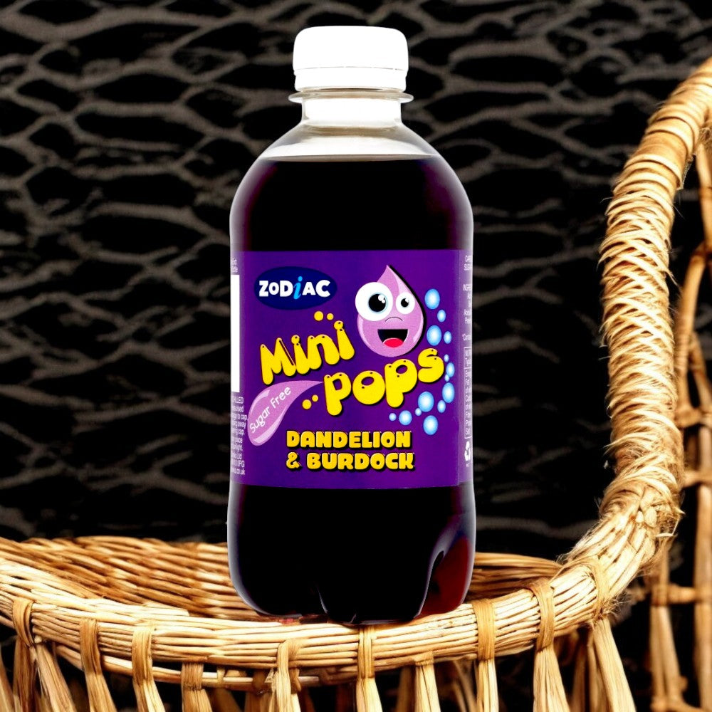 Zodiac Mini Pops Dandelion & Burdock Sugar-Free Fizzy Drink (500ml)