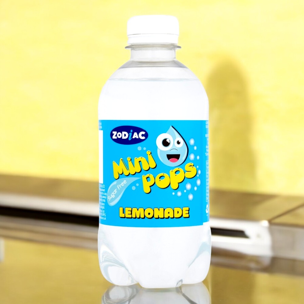 Zodiac Mini Pops Lemonade Sugar-Free Fizzy Drink (500ml) Refreshing & Delicious