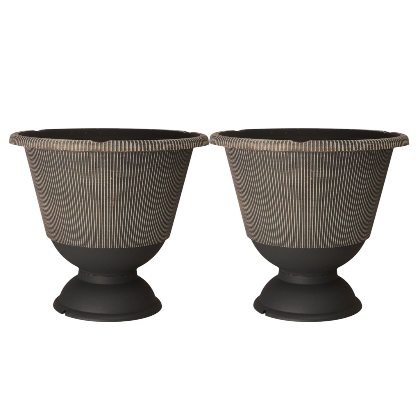 Jake Urn Planter 34cm - Grey & Brown Powdered | Single, Pack of 2 or 6