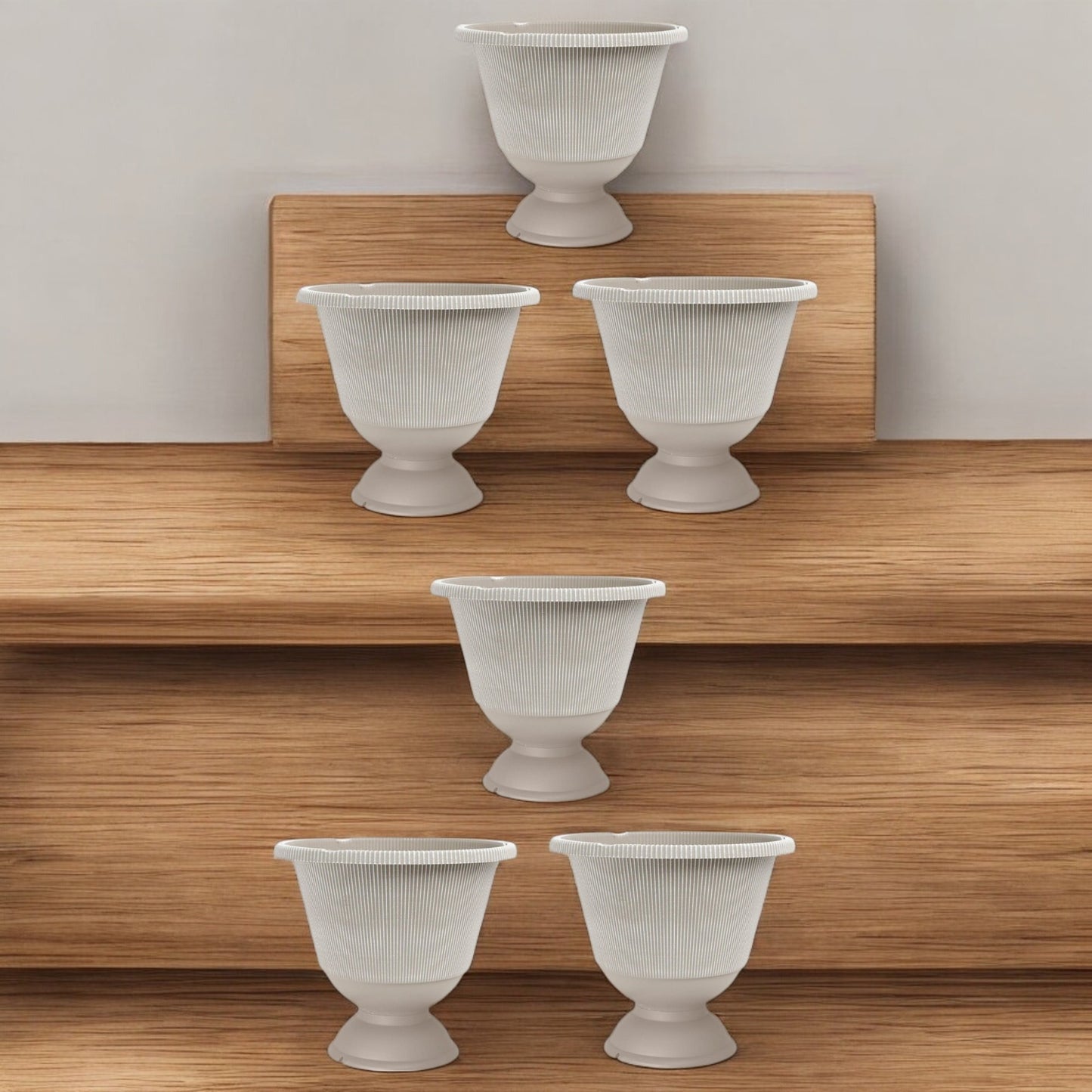 Jake Urn Planter 34cm - Grey & Brown Powdered | Single, Pack of 2 or 6