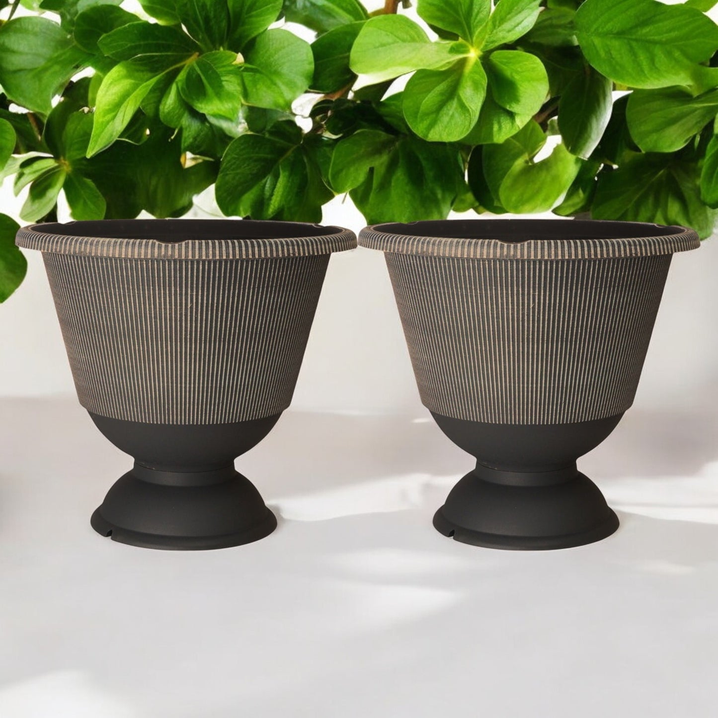 Jake Urn Planter 34cm - Grey & Brown Powdered | Single, Pack of 2 or 6