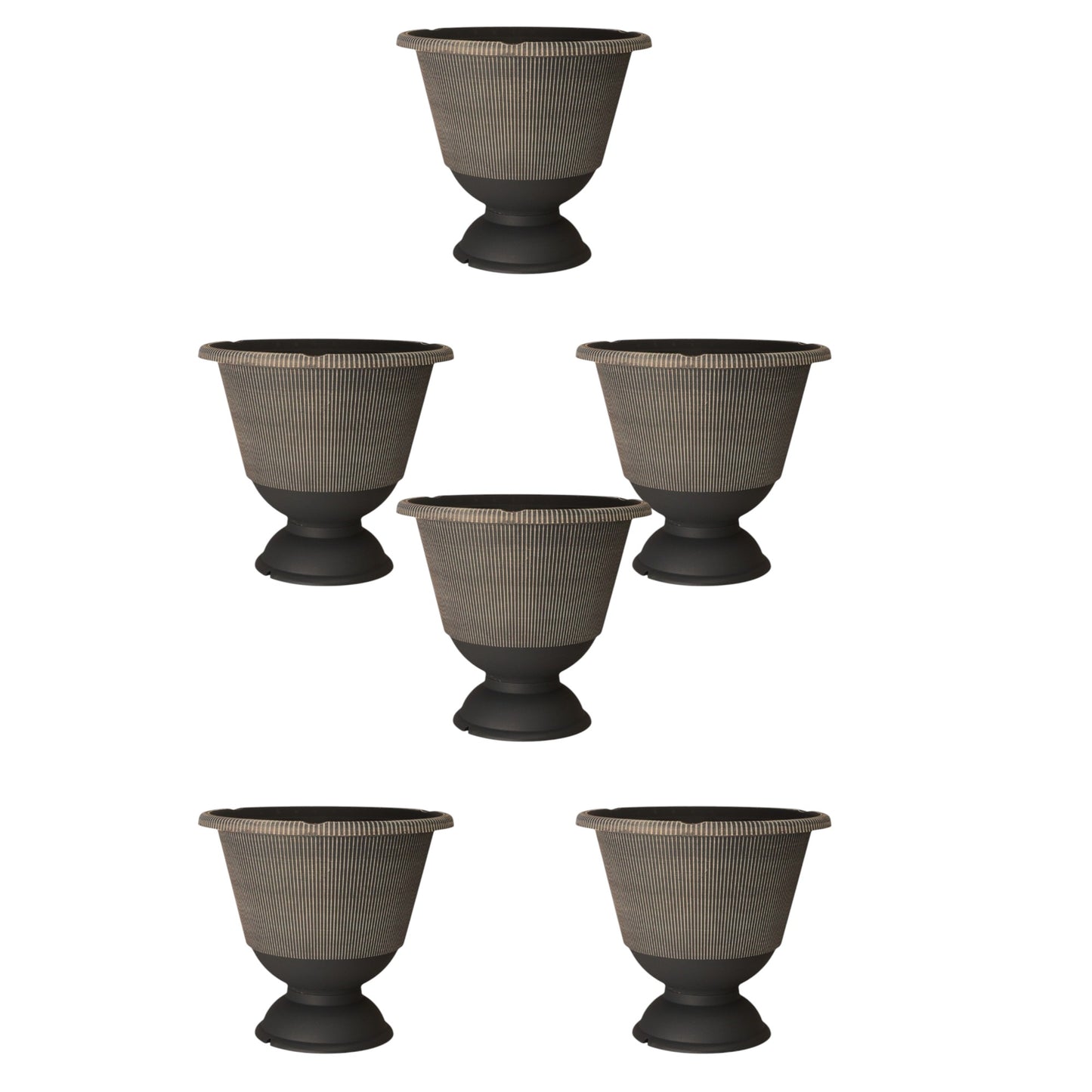 Jake Urn Planter 34cm - Grey & Brown Powdered | Single, Pack of 2 or 6