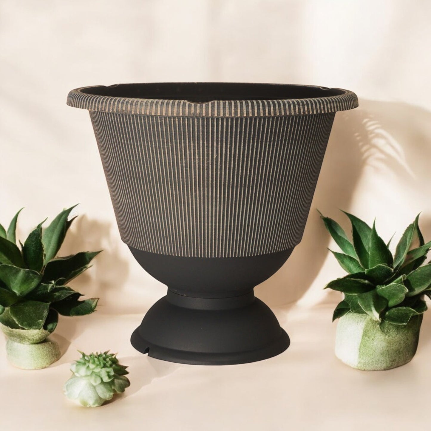 Jake Urn Planter 34cm - Grey & Brown Powdered | Single, Pack of 2 or 6