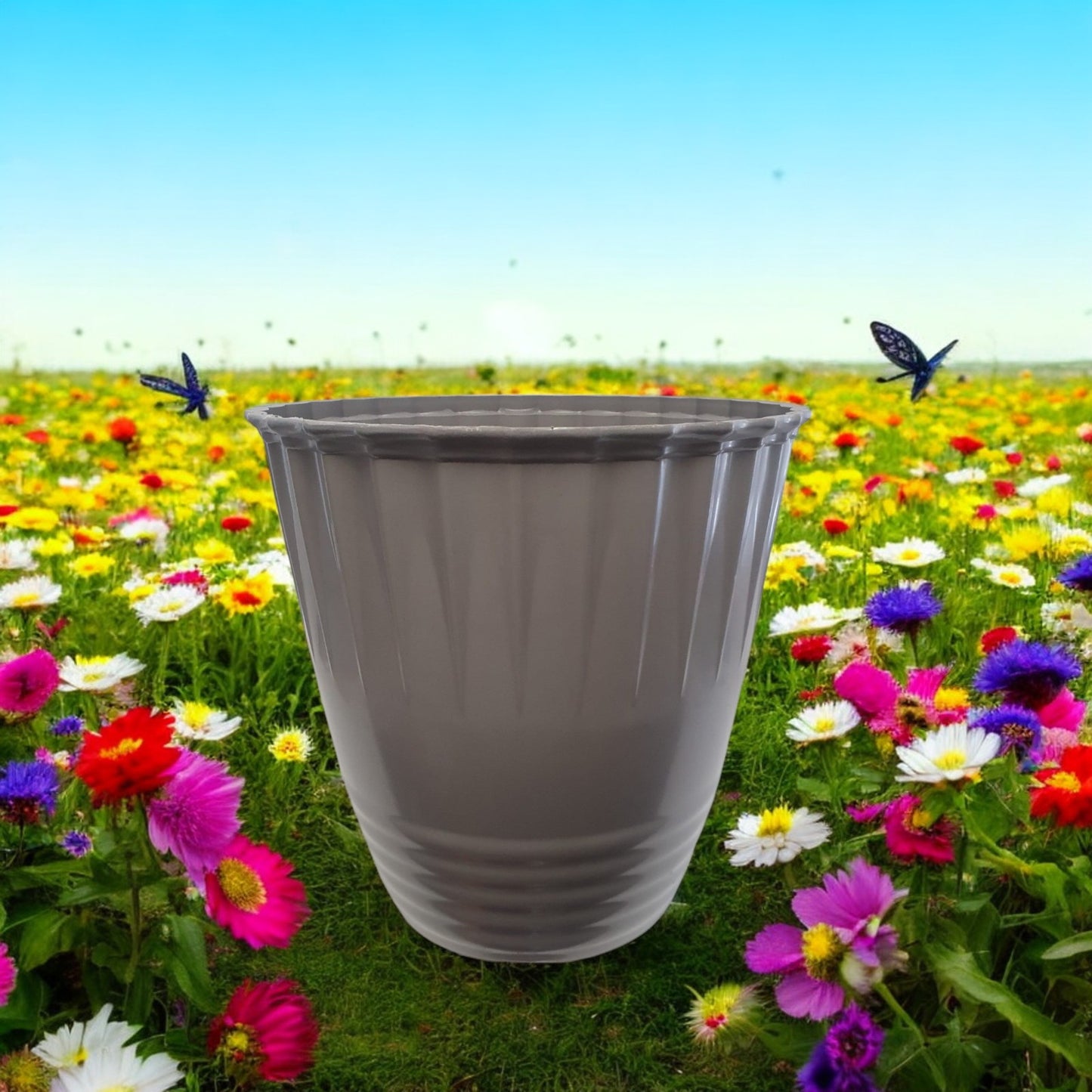 Cumberland Planter 14" – Greystone | Available in Single, Pack of 2, or 6