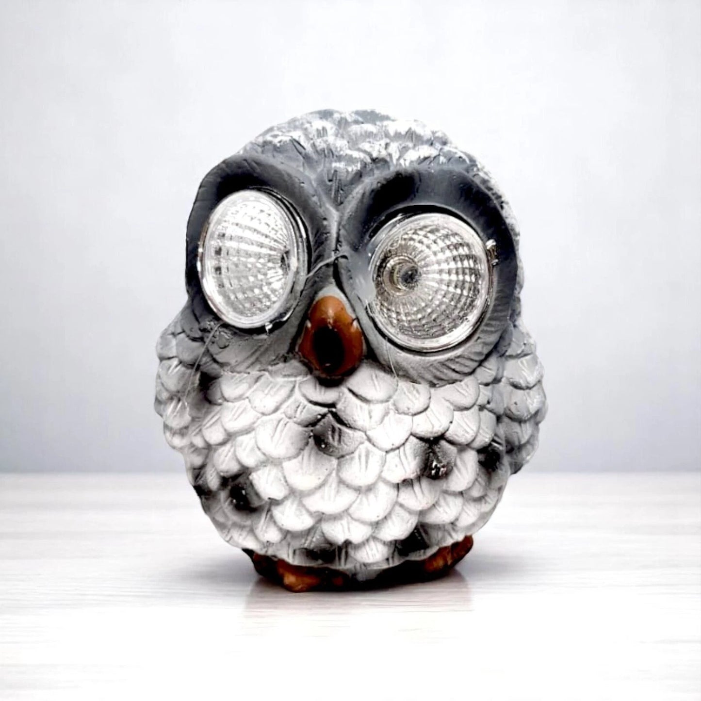 Cute Owl & Frog Solar Garden Lights – Animal LED Eye Ornaments (Pack of 2, 8x9cm)