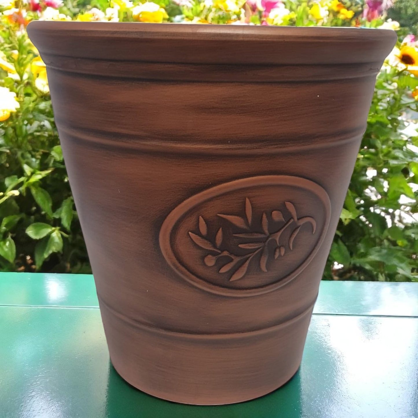 Decorative Olive Planter Pot 30cm – Silver & Gold Finish | Single, Pack of 2 or 6