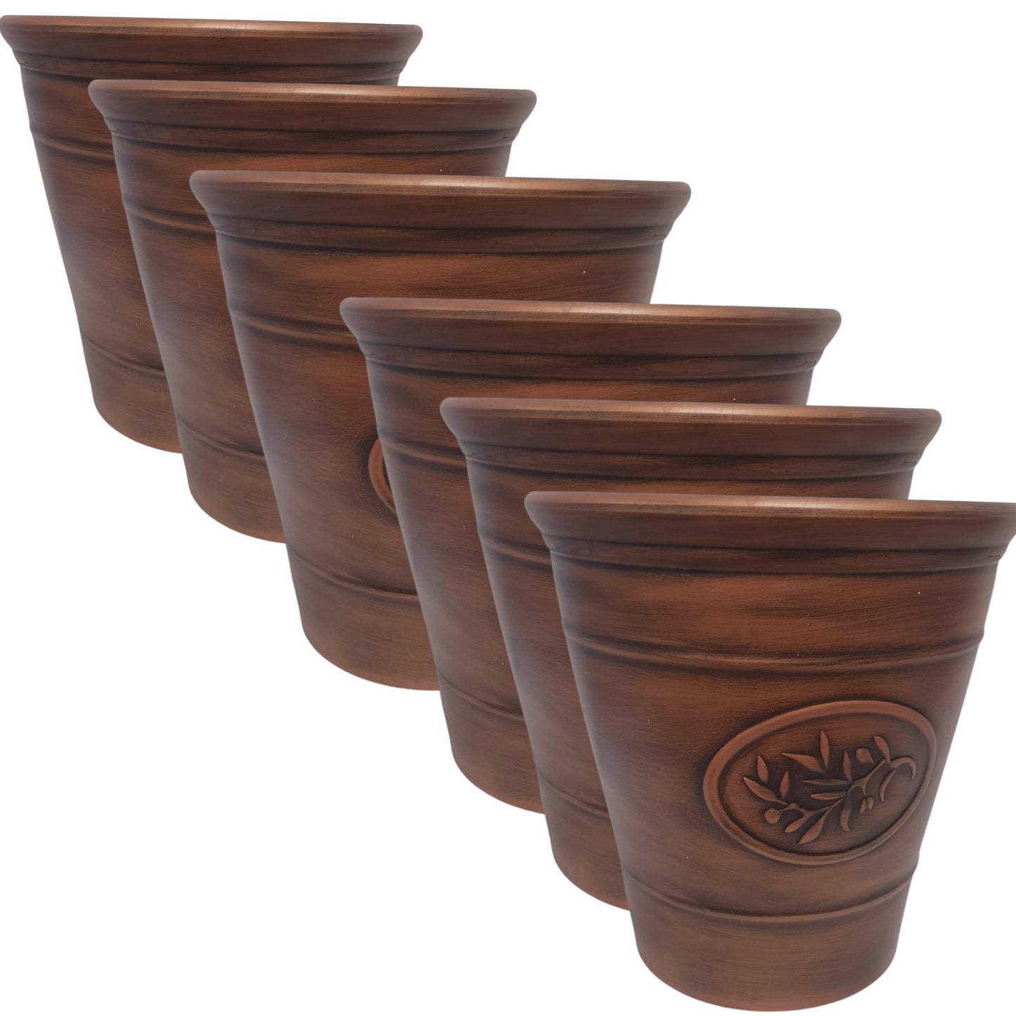 Decorative Olive Planter Pot 30cm – Silver & Gold Finish | Single, Pack of 2 or 6