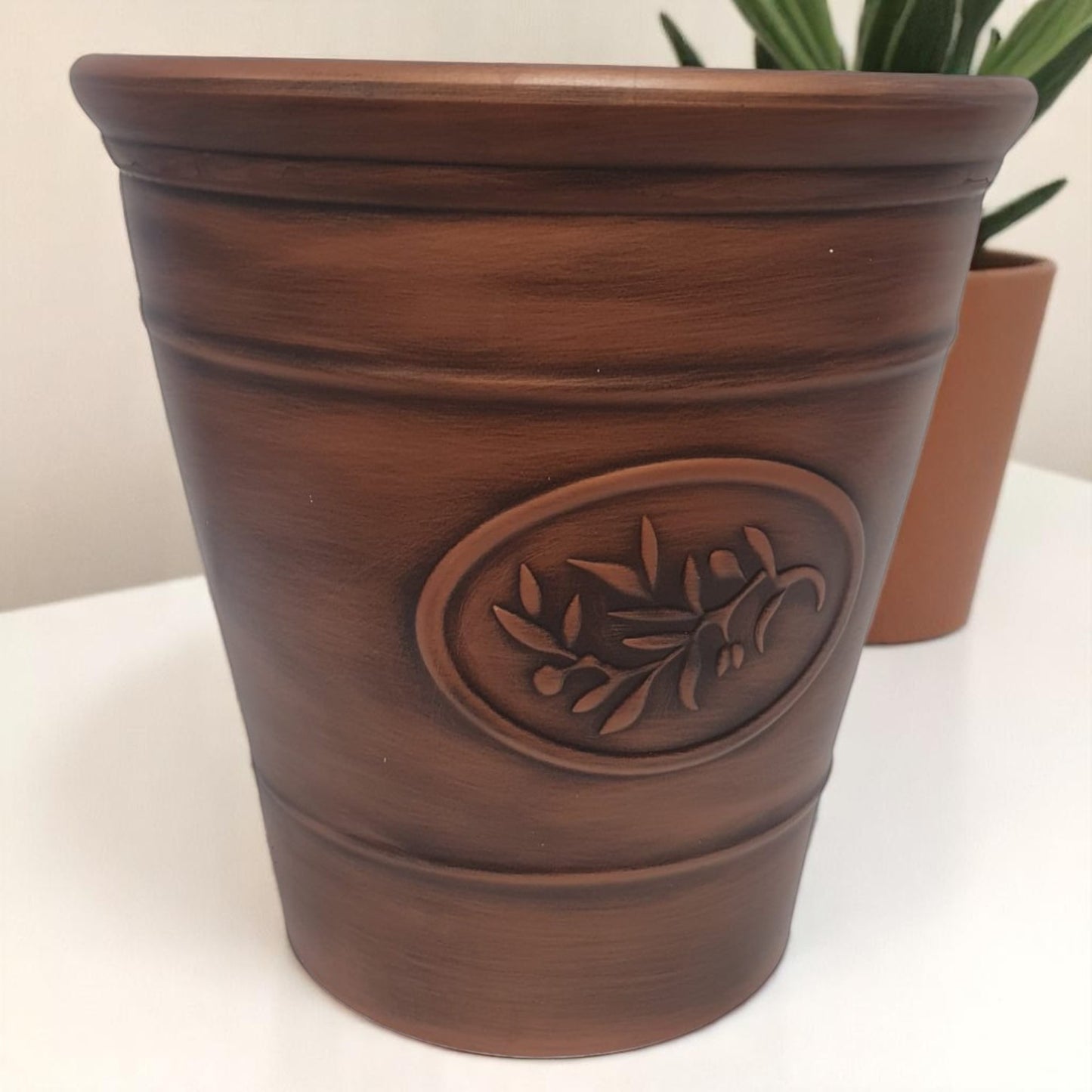 Decorative Olive Planter Pot 30cm – Silver & Gold Finish | Single, Pack of 2 or 6