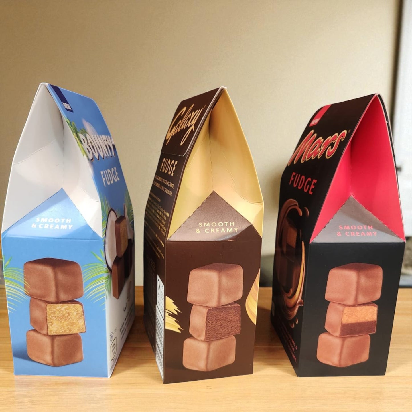 Bounty, Galaxy & Mars Fudge Chocolate Trio – 3 x 27.5g Boxes