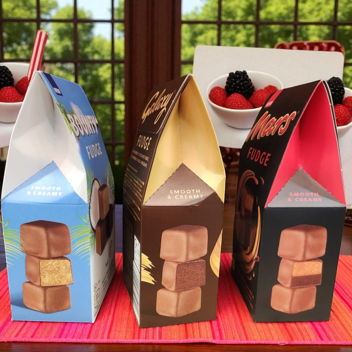 Bounty, Galaxy & Mars Fudge Chocolate Trio – 3 x 27.5g Boxes