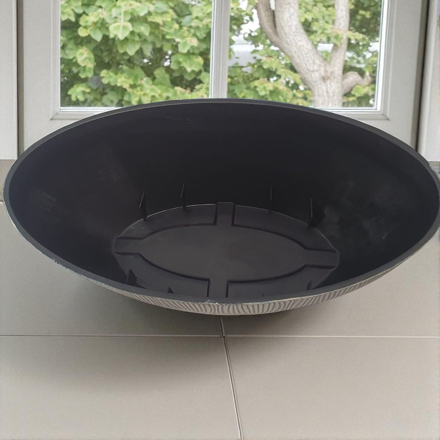 Sand Thatched Oval Bowl Planter 43cm – Bo Oval 17 | Single or Pack of 2