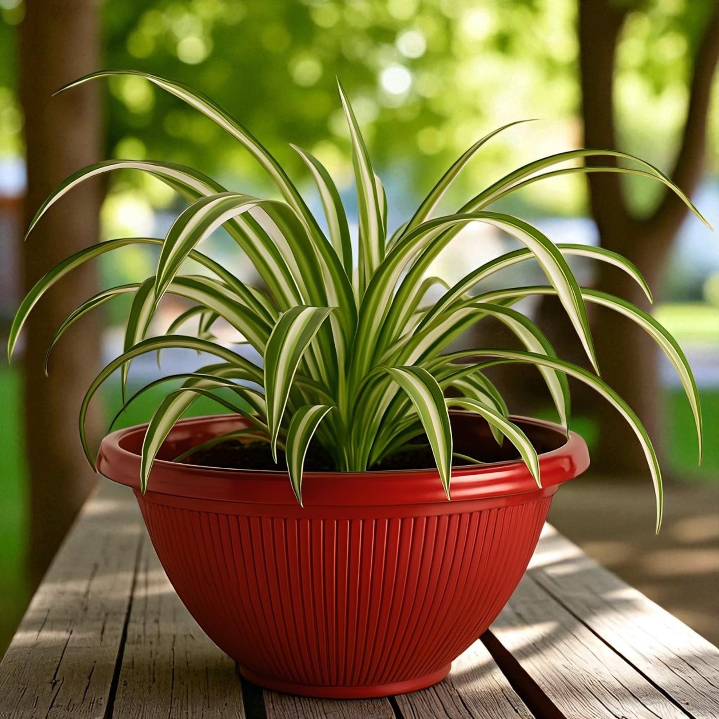 Beeline Bowl Planter 30cm – Round Ribbed Garden Pot with Drainage (Single / Pack of 2)