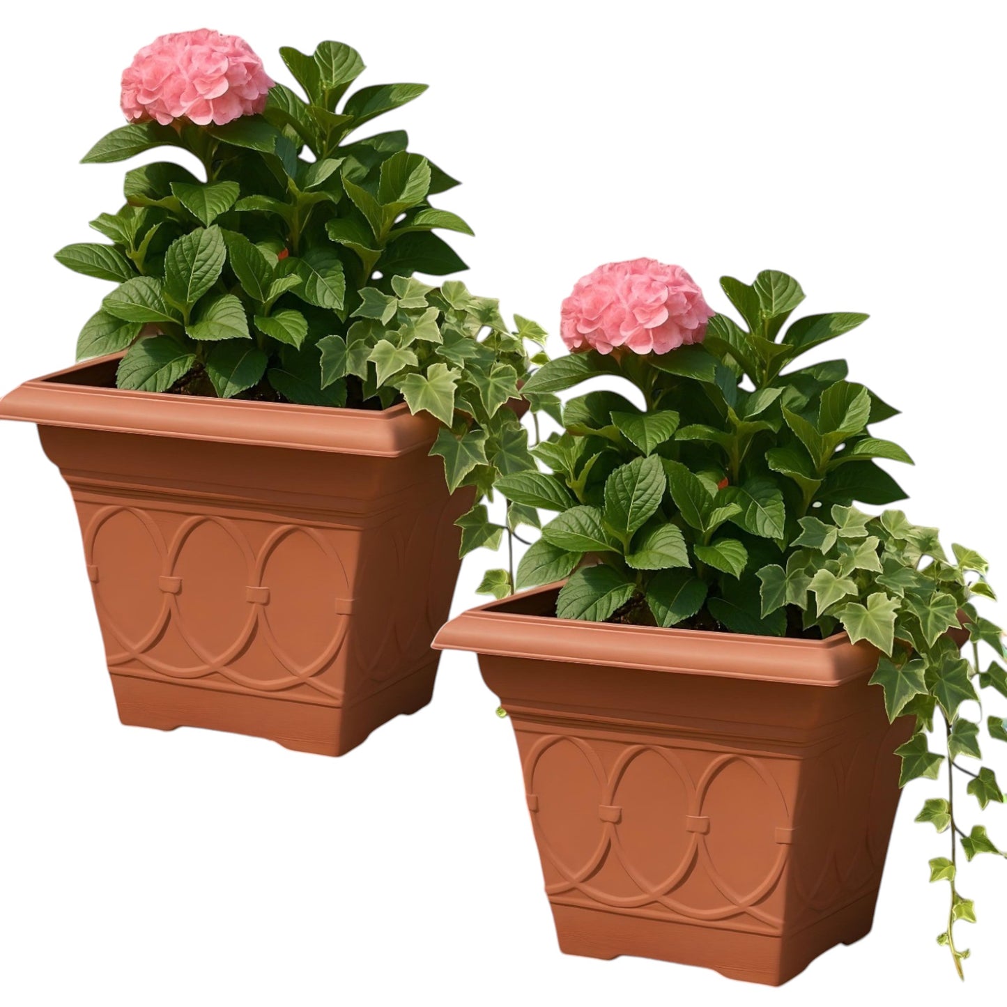 Durham 36.5cm Outdoor Plant Pot – Square Design, 21.2L Capacity