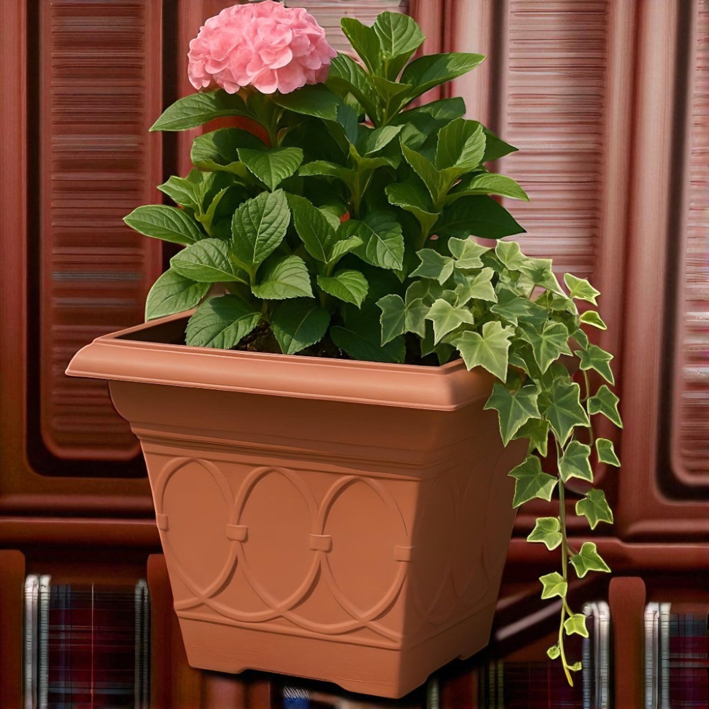 Durham 36.5cm Outdoor Plant Pot – Square Design, 21.2L Capacity