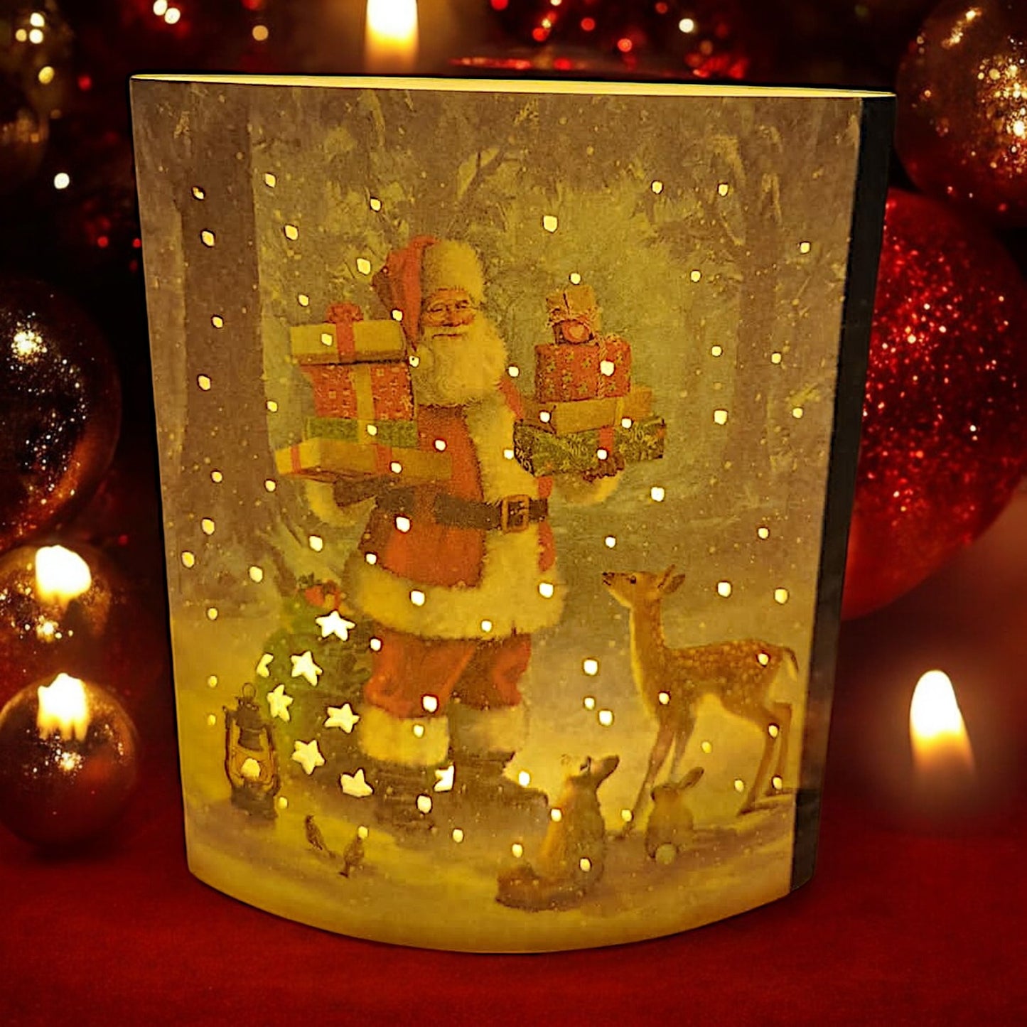 Santa's Magical Winter Wonderland Light-Up Display