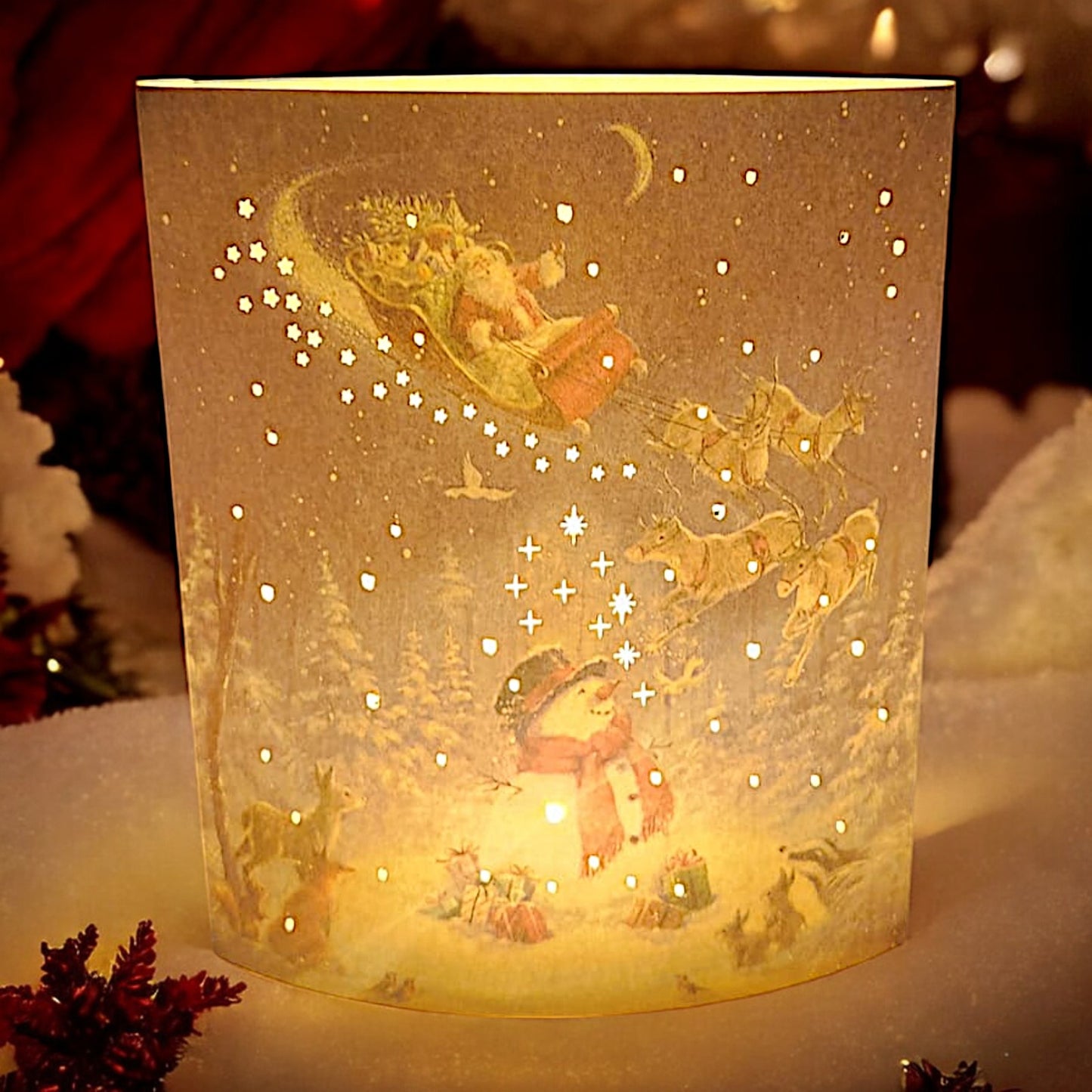 Santa's Magical Winter Wonderland Light-Up Display