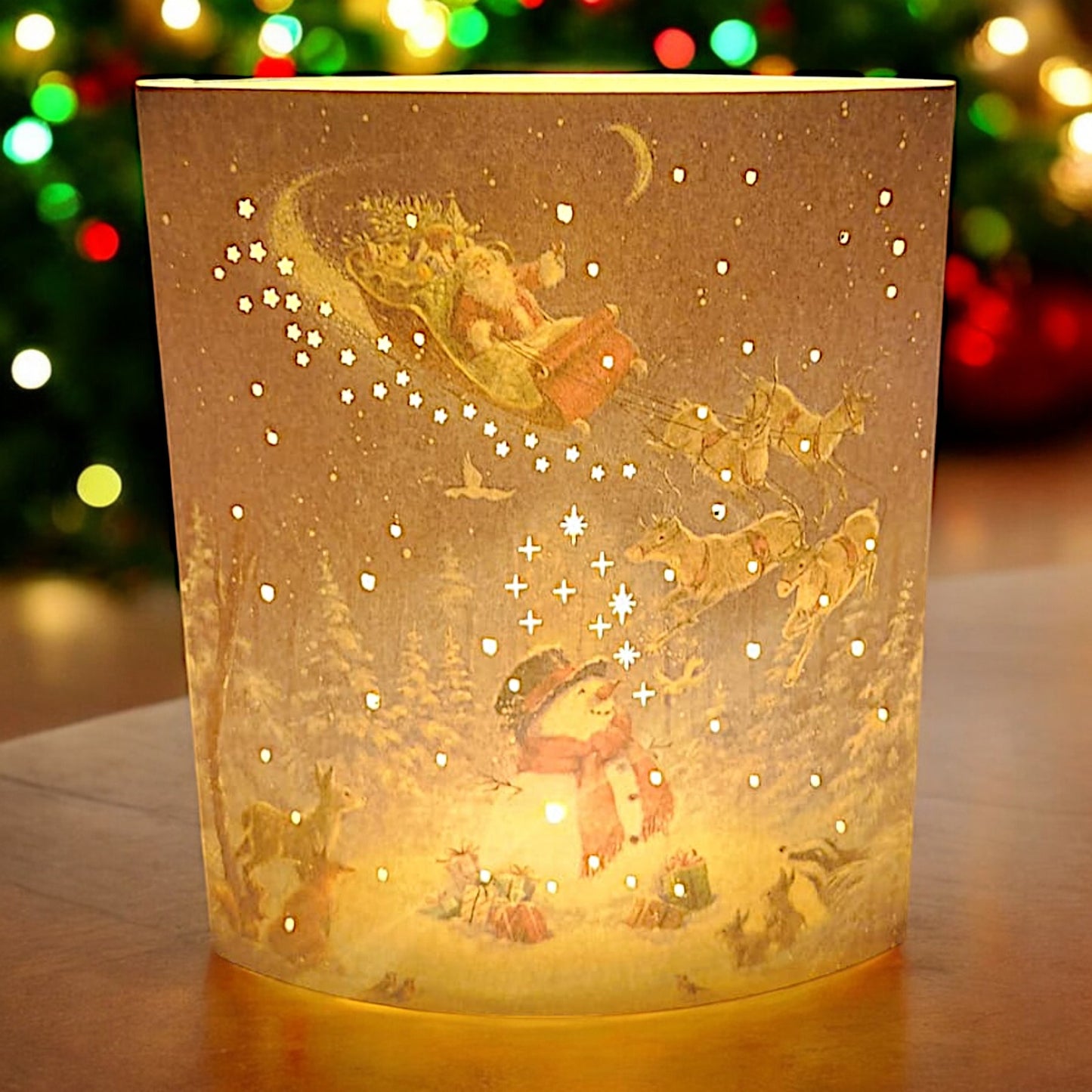 Santa's Magical Winter Wonderland Light-Up Display