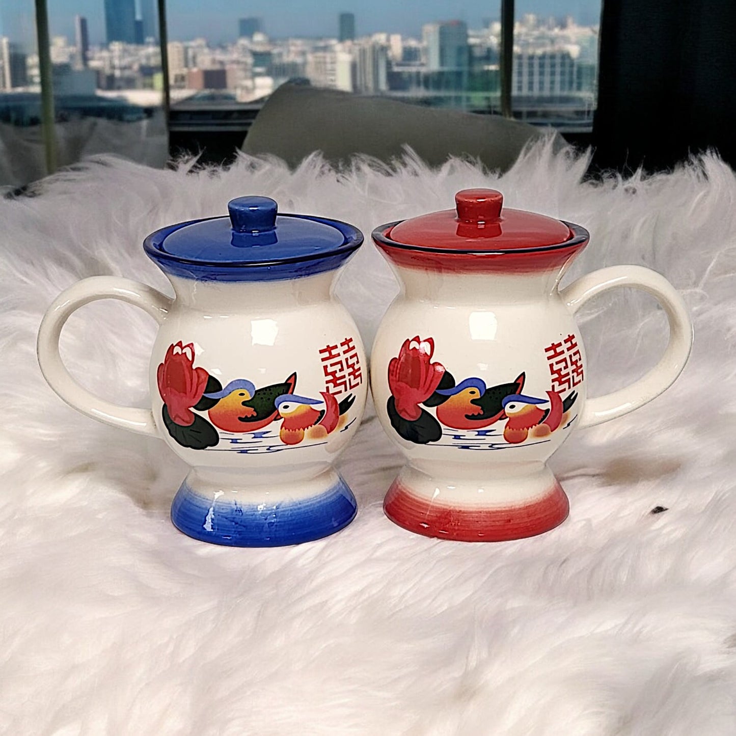 Unique Chinese-Style Ceramic Chamber Pot Shaped Tea Cup