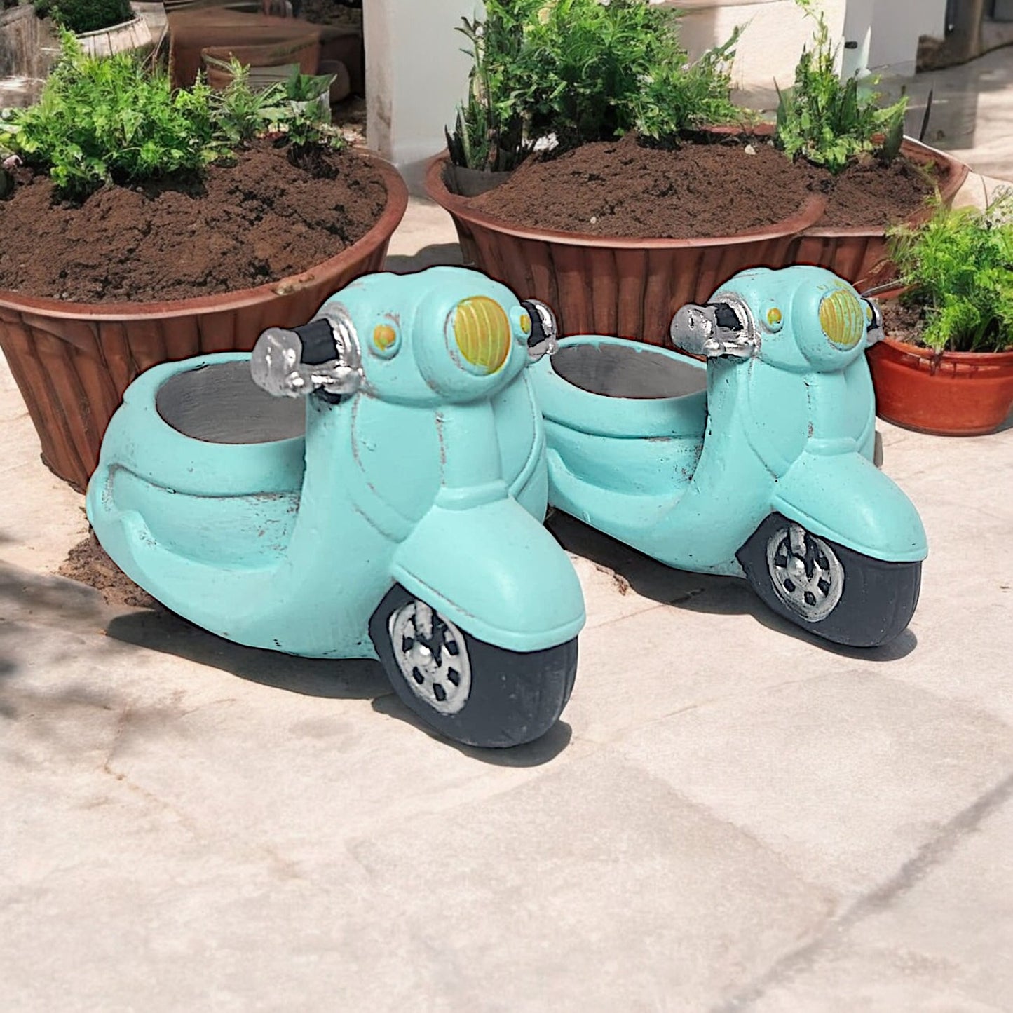 Vintage Scooter Planter - Unique and Fun Home Decor