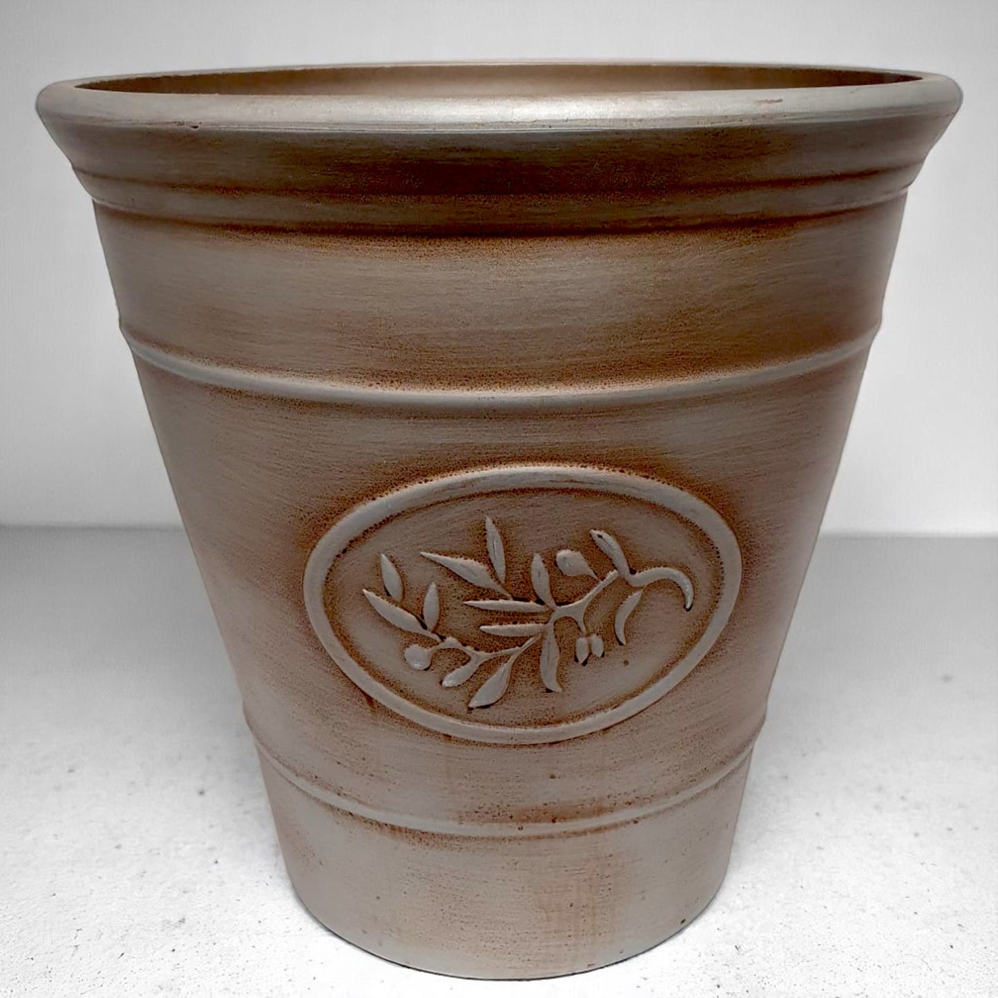 Decorative Olive Planter Pot 30cm – Silver & Gold Finish | Single, Pack of 2 or 6