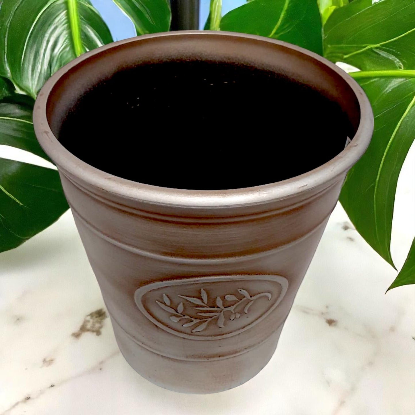 Decorative Olive Planter Pot 30cm – Silver & Gold Finish | Single, Pack of 2 or 6