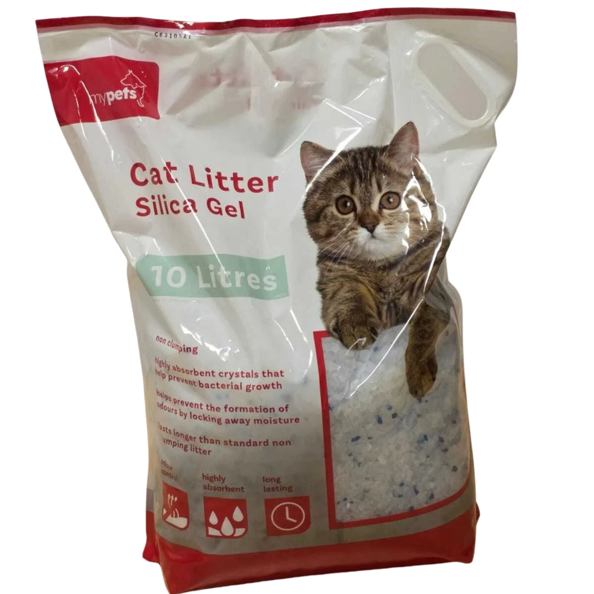 MyPets Silica Gel Cat Litter 3.8L or 10L | Non-Clumping Absorbent Crystals & Odour Control