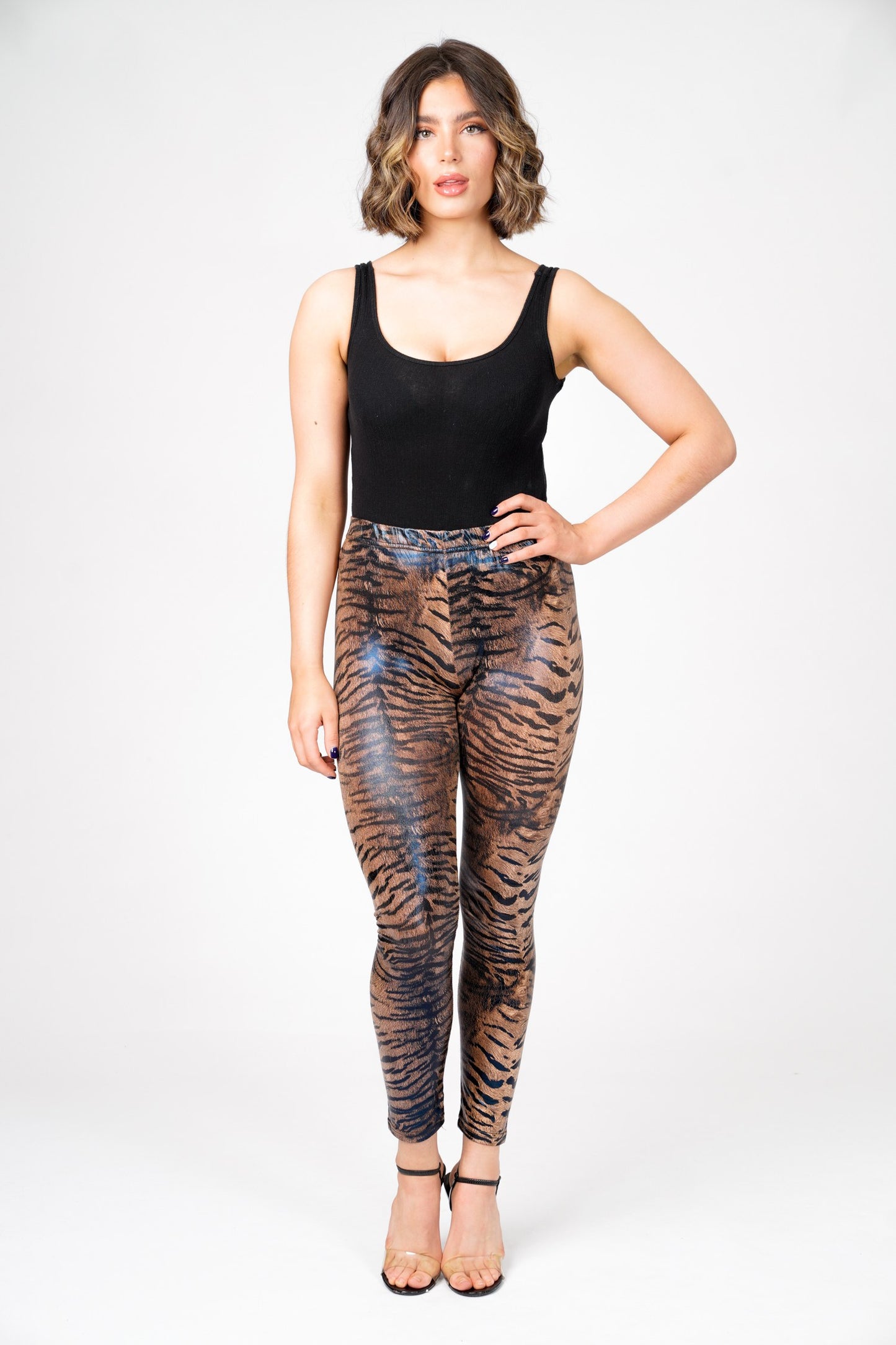 Calvin Tiger Print High Waist Leggings