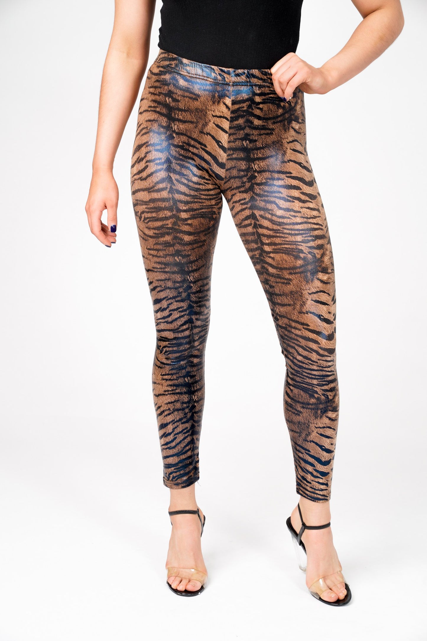 Calvin Tiger Print High Waist Leggings