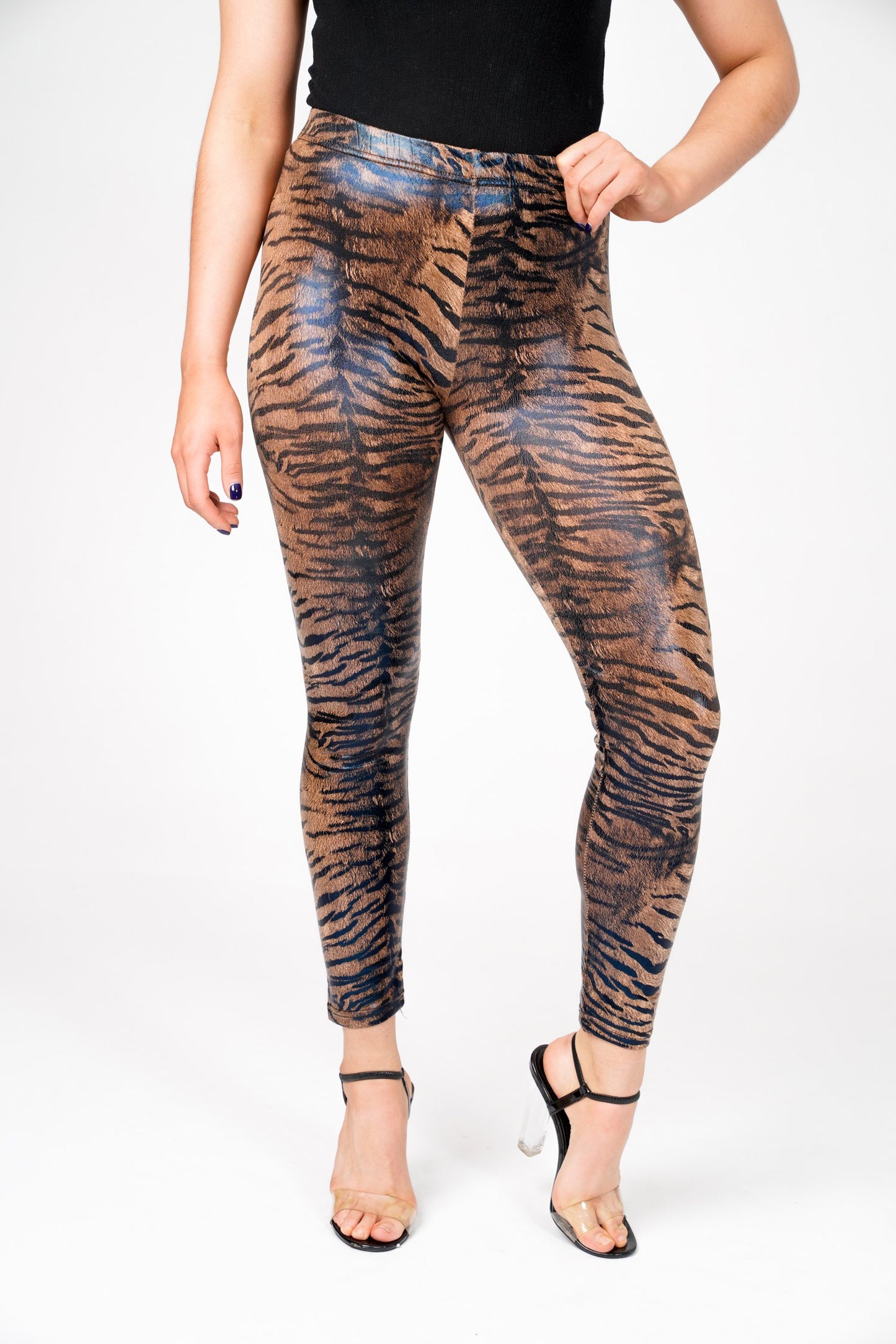 Calvin Tiger Print High Waist Leggings