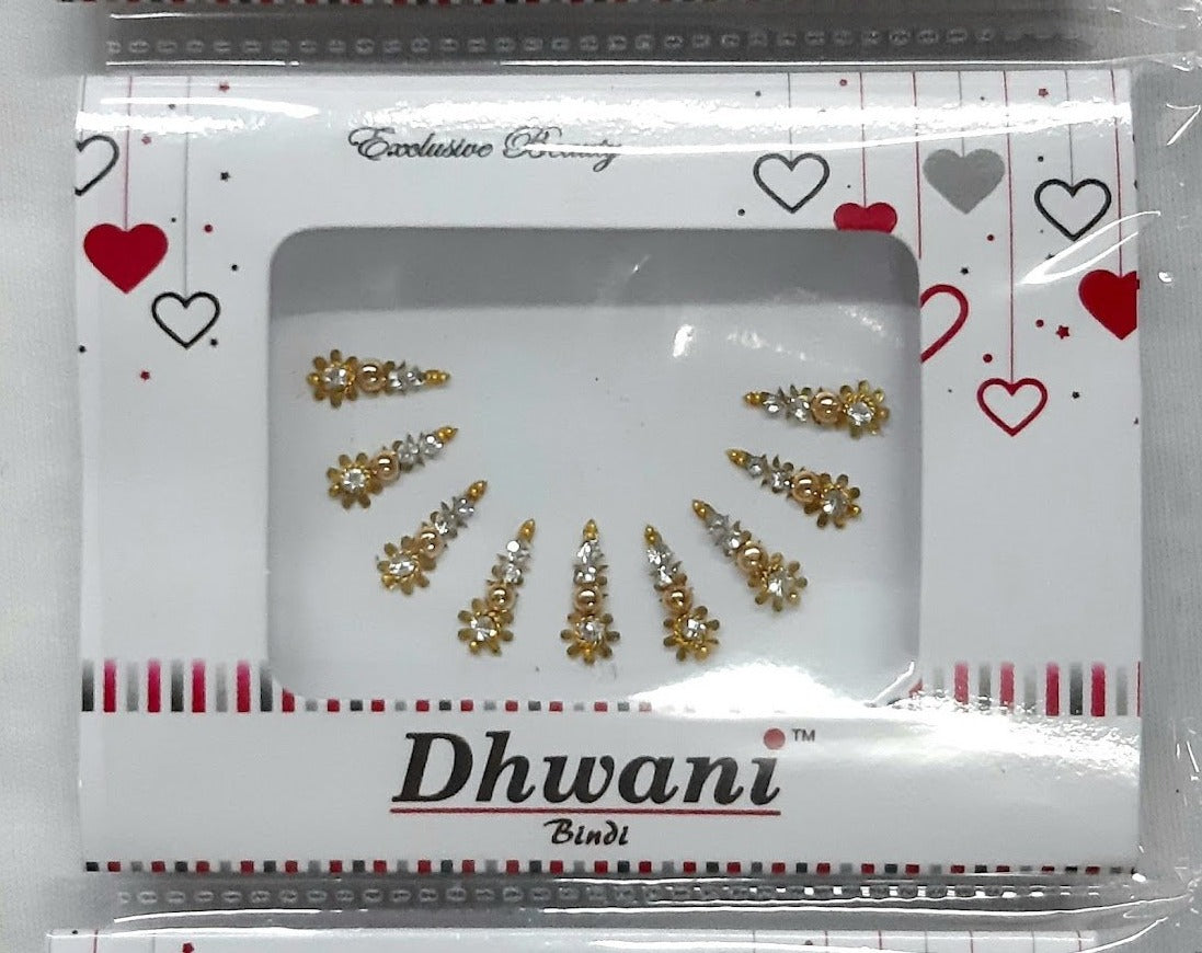 Golden & Silver Stone Designer Bindi