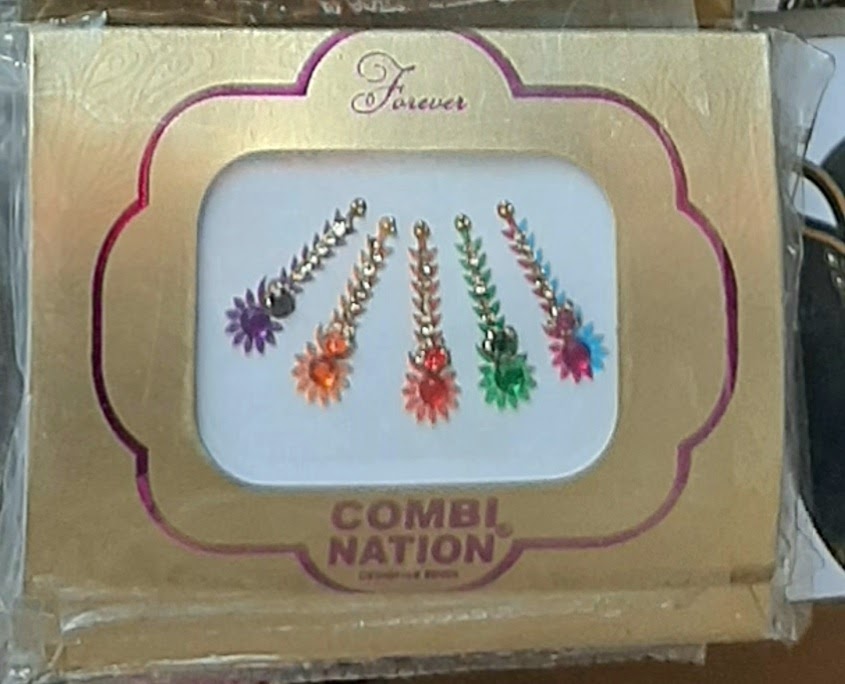 Multicolored Long Designer Bindi