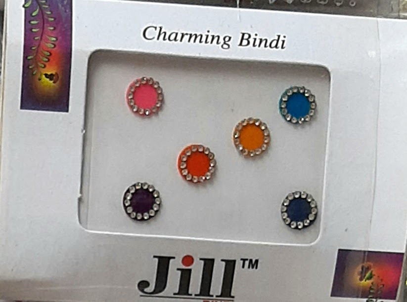 Multicolored Round Crystal Bindi