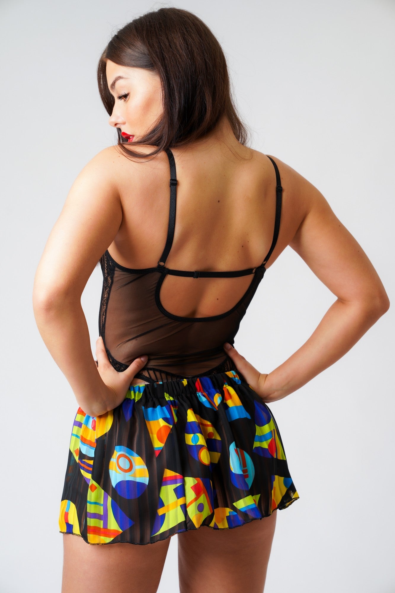 Madison Multicolored Mini Skirt