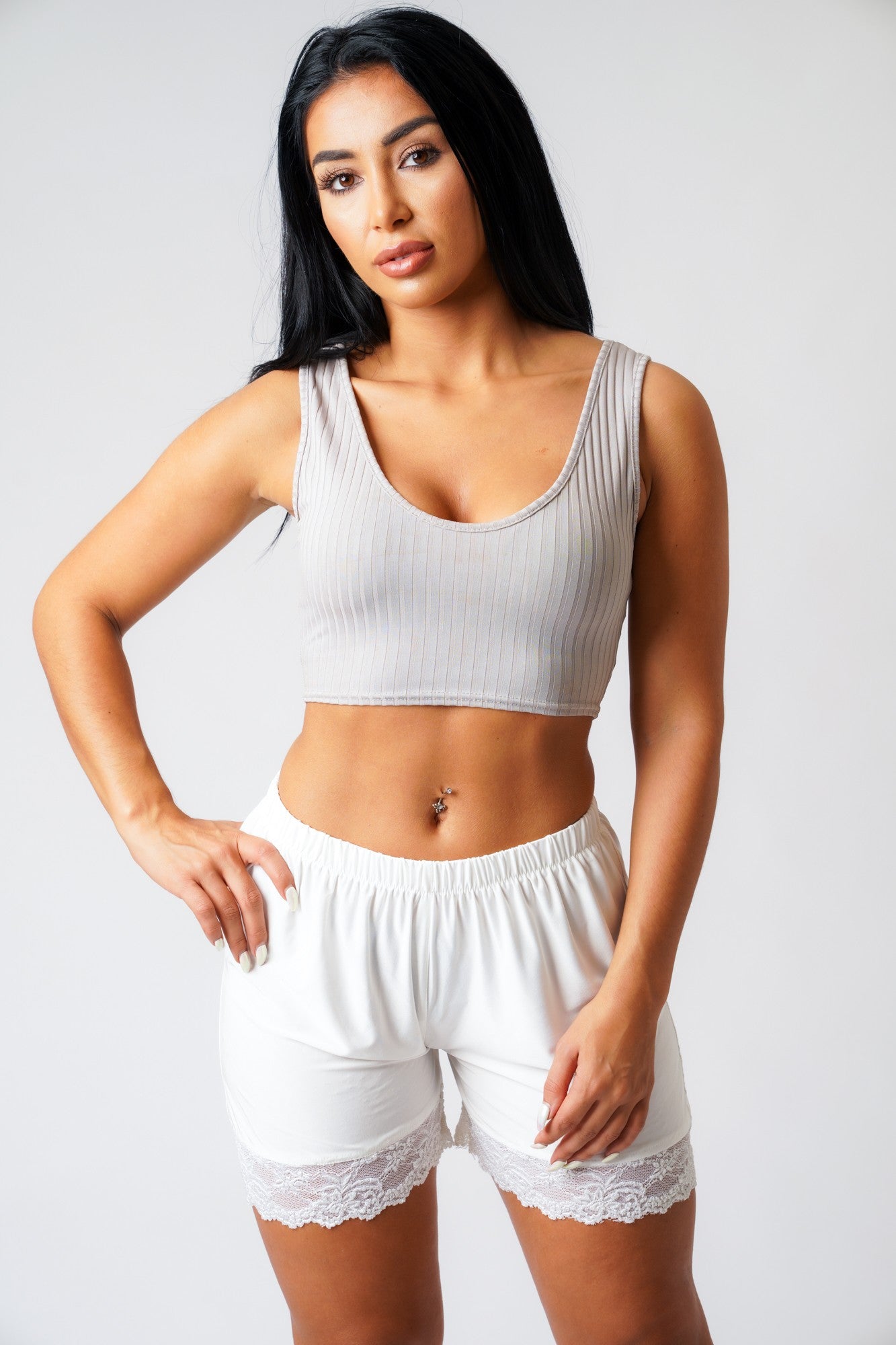 Leah Lace Trim Shorts