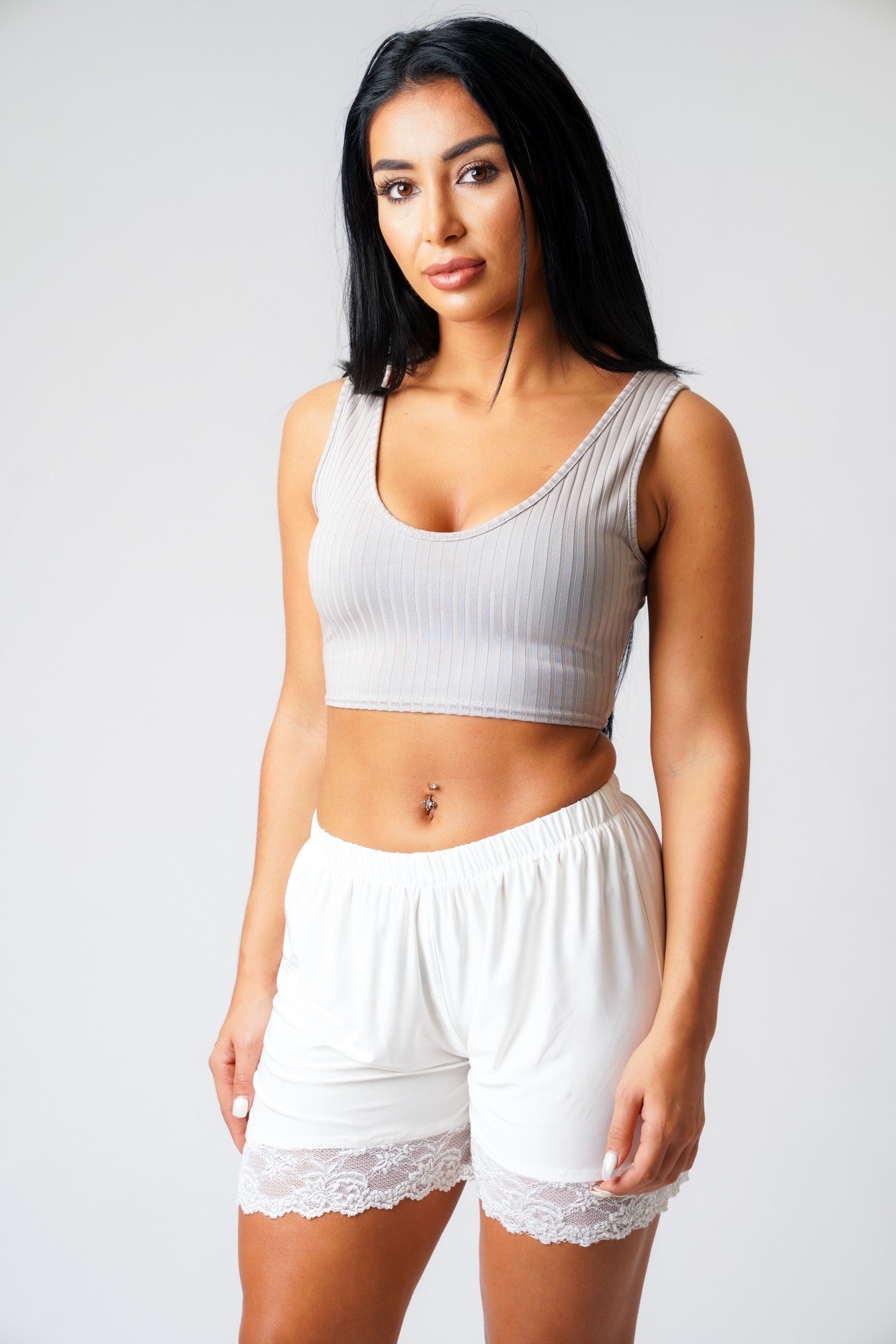 Leah Lace Trim Shorts