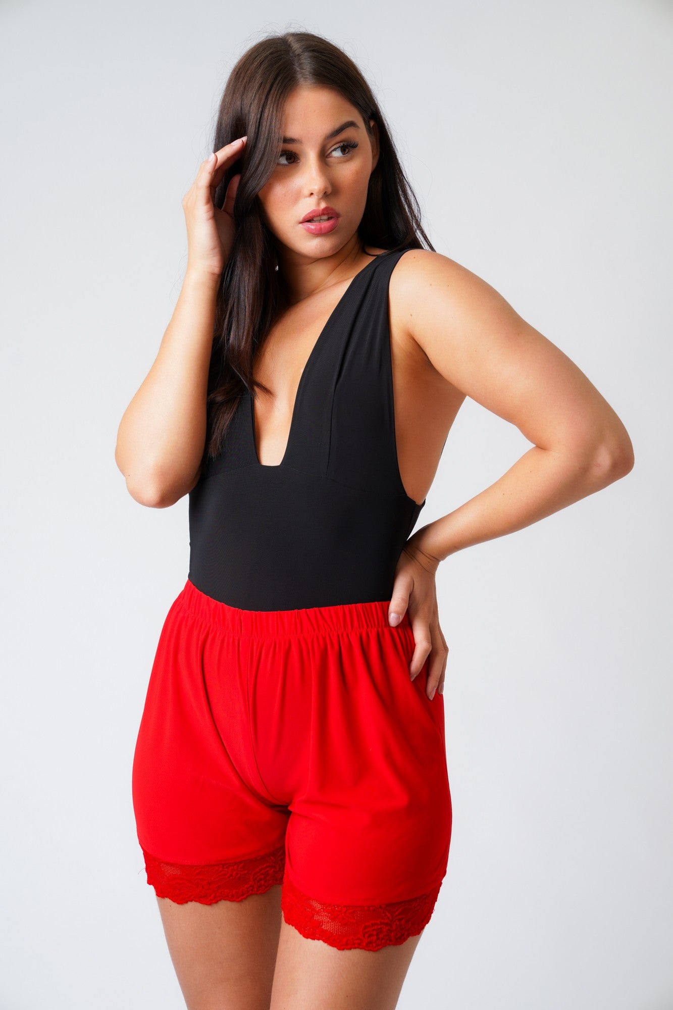 Leah Lace Trim Shorts