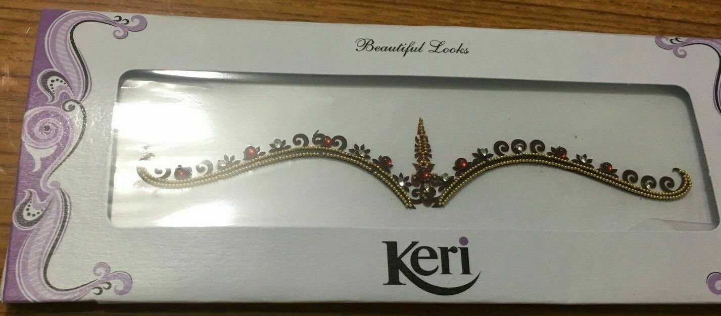 Crystal Bridal Bindi Eyebrow Forehead Indian Tikka