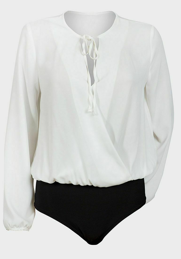 Tie Neck Relaxed Fit Bodysuit