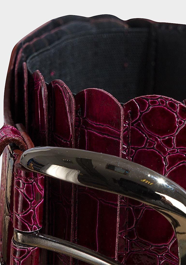 Ladies Crocodile Elastic Belt