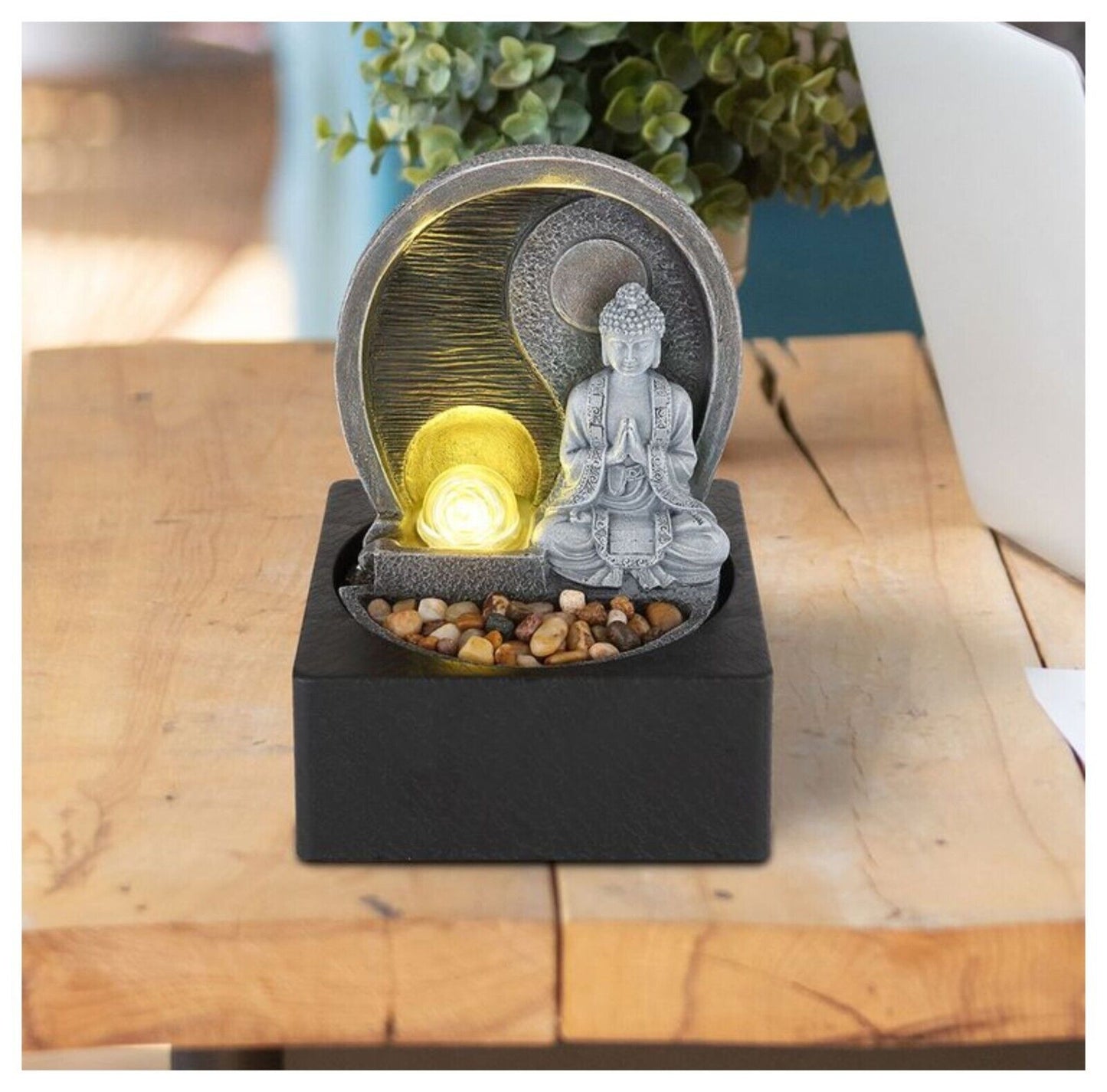 Table Water Fountain Buddha Statue