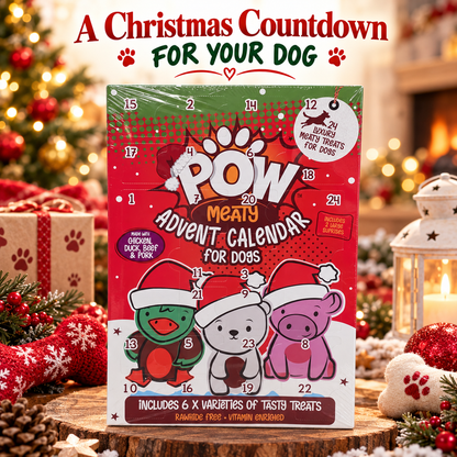 POW Meaty Advent Calendar for Dogs 24 Christmas Treats 126g