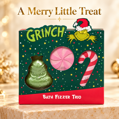 The Grinch Bath Fizzer Trio Gift Set 160g | 3 Christmas Bath Fizzers
